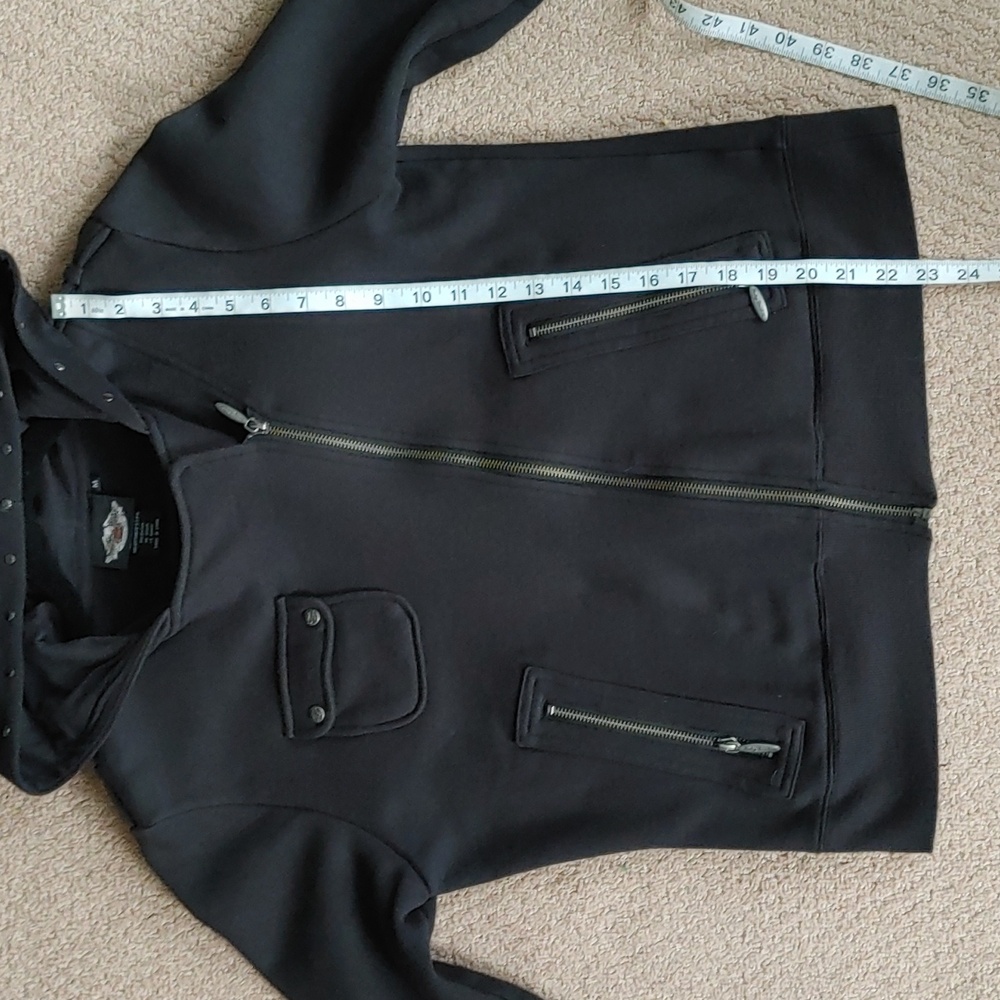Harley Davidson Zip Up Hoodie Sweater Jacket M - Picture 7 of 8